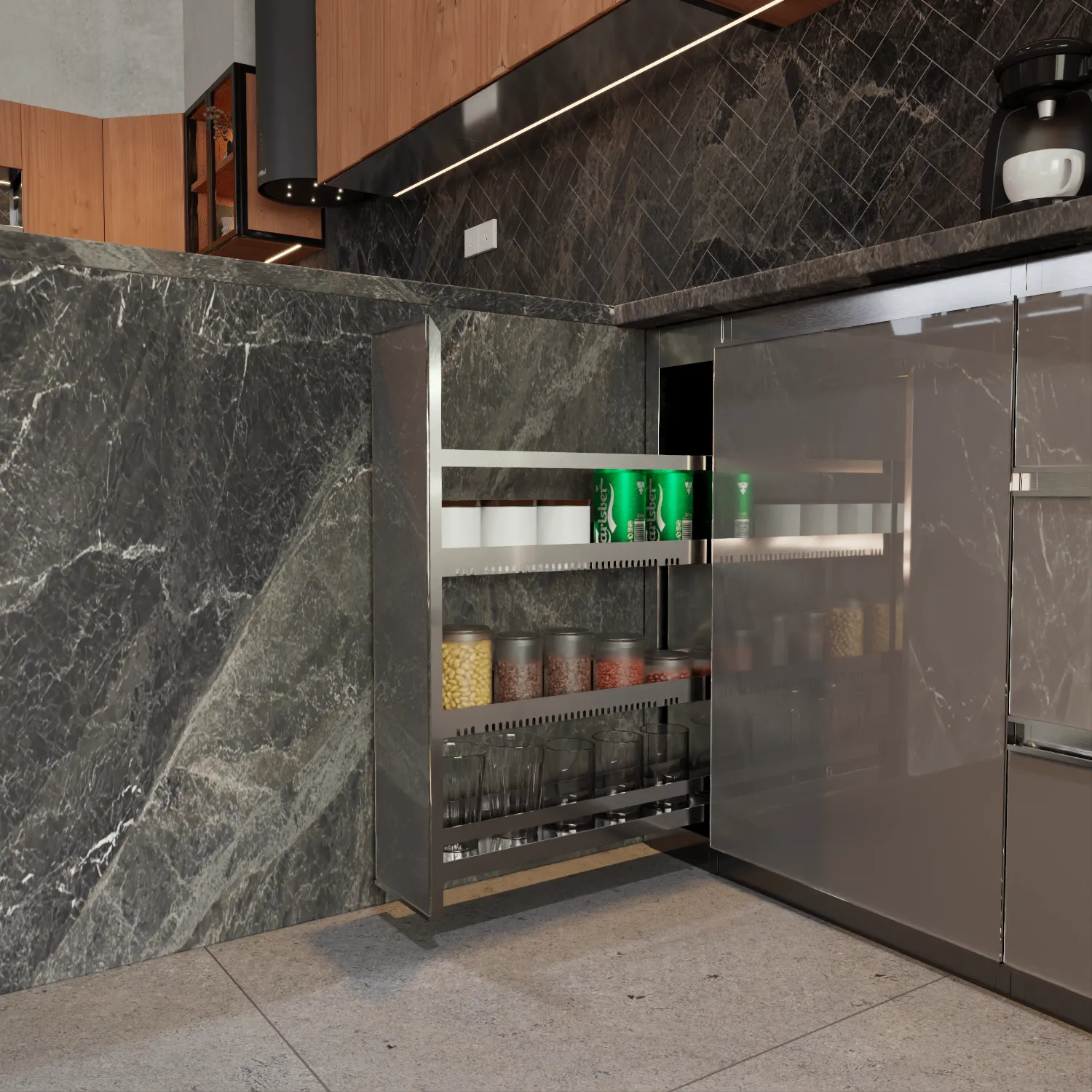 Tủ để ly/gia vị – C150LY