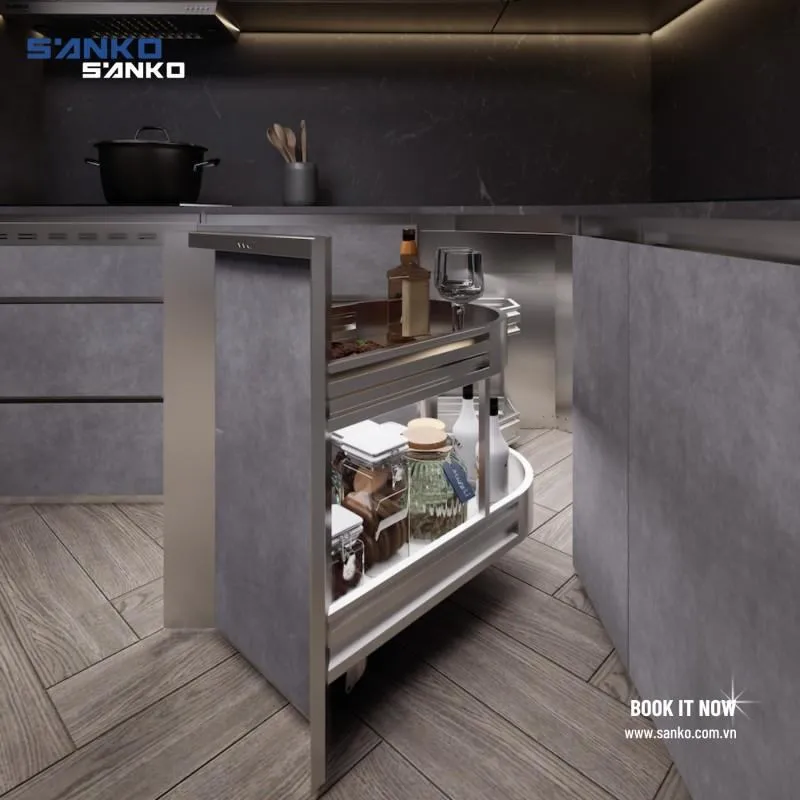 Mẫu Tủ Bếp Góc Đẹp – Giải Pháp Tối Ưu Cho Không Gian Bếp Hiện Đại