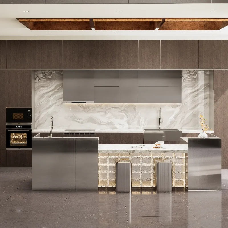 Tủ bếp phong cách Modern